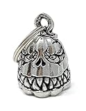 Bravo Bells - Jack O'Lantern Bell - Biker Ride Bell Accessory or Key Chain for Good Luck on the Road - Made in the USA