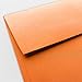Note Card Cafe A6 6.5 x 4.75 in Blank Orange Envelopes | 100 Pack | Sealable, Square Flap | Perfect for Invitations, Greeting Cards, Baby Showers, Weddings, Mailing, Crafts | Printable, Multipurpose