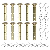 Gutol 10er-Set Scherbolzen und Splinte für MTD 738-04124A und 714-04040 für Rasen- und Gartengeräte