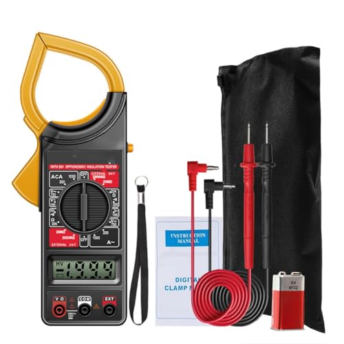 Alicate Amperímetro Digital ferramenta Portátil C/Estojo C/Bateria Voltimetro Multímetro