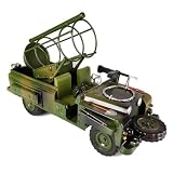 DimyFew Militärjeep weinhalter aus blech vintage blechmodell geländewagen als weinregal stabil metall-weinflaschenhalter für weinliebhaber, wohnzimmer