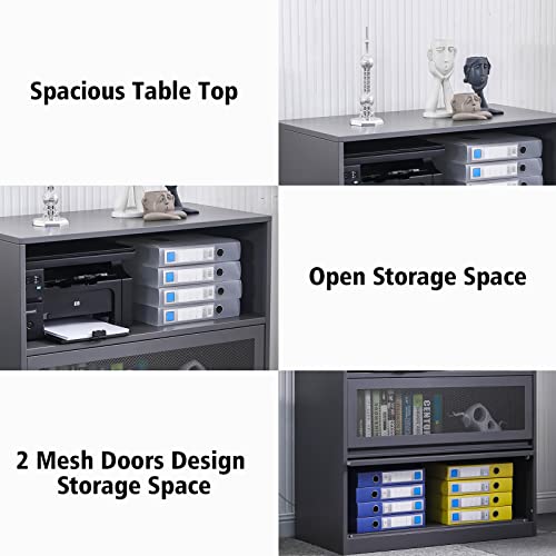 Wrofly Metal Bookcase Cabinet Bookshelf With Open Storage Shelf, Metal Storage Cabinet For Living Room, Workshop, Office Basement #TOP5