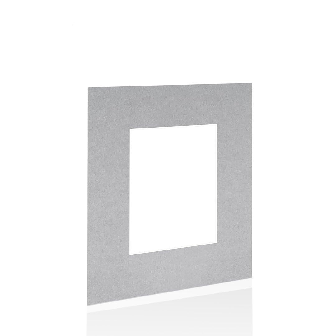 Procut Global 20x16" Silver Picture Mounts - Fits A4 Photo Size