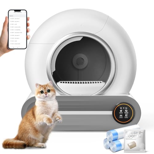 Self-Cleaning Cat Litter Box with App & Deodorizer