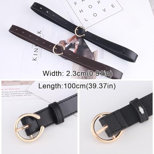 Pin Buckle Waistband Luxury Design Casual Trend Waist Strap Waist Decoration Women Trouser Dress Belts(black)2