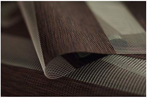 Image of ZEBRA BLINDS Polyresin Curtain, 165 X 130, Brown