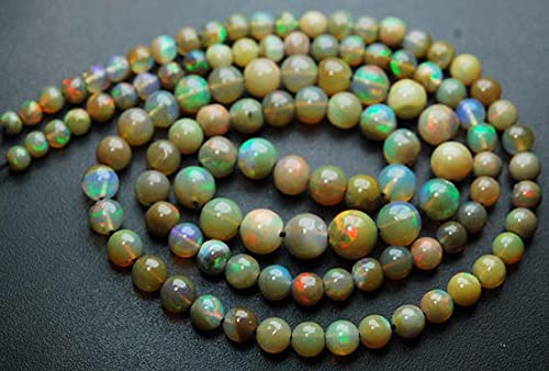 Opal Éthiopien naturel rondelles lisses 3.5-6.5mm de qualité gemme pour création de bijoux raffinés