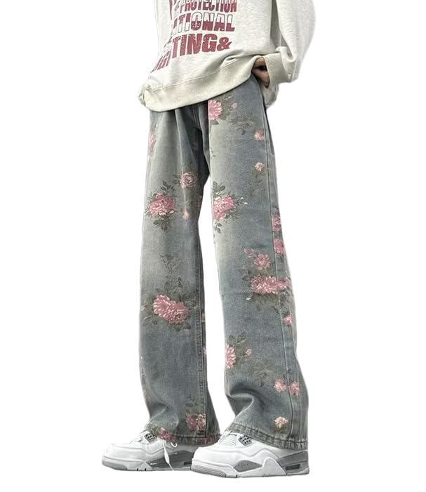 Y2K Baggy Jeans – Unisex Fashion Trends Jean, Straight Leg Streetwear2