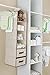 Delta Children 6 Shelf Storage with 2 Drawers, Beige