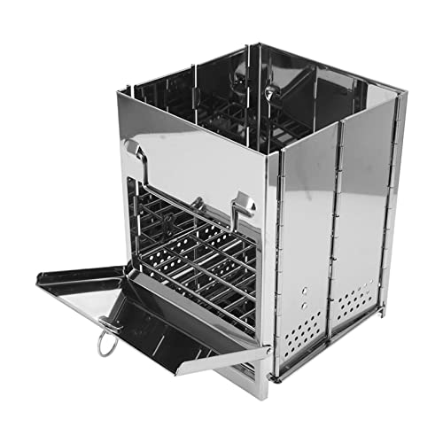 Estufa De Leña Portátil, Estufa De Camping De Acero Inoxidable Para Acampar En Invierno, Cocina De Caza, Parrilla De Kebab, Parrilla De Carbón Para Barbacoa, Parrilla De Barbacoa Cuadrada, Esencial Y Estufa De Leña Portátil, Estufa De Camping De Acero Inoxidable Para Acampar En Invierno, Cocina De Caza, Parrilla De Kebab, Parrilla De Carbón Para Barbacoa, Parrilla De Barbacoa Cuadrada, Esencial Y