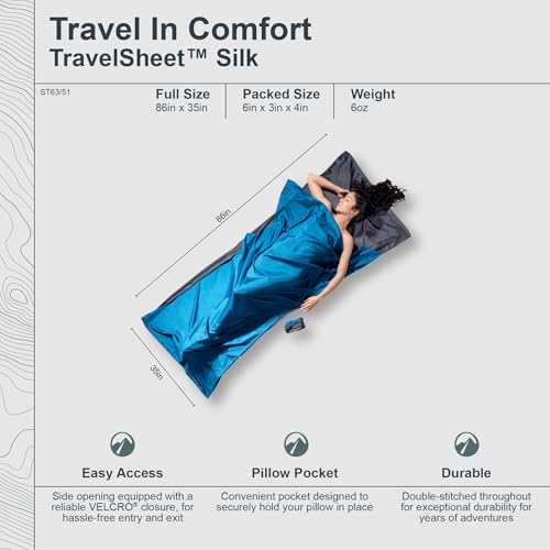 Image of COCOON - Premium - TravelSheet - Insect Shield - Silk