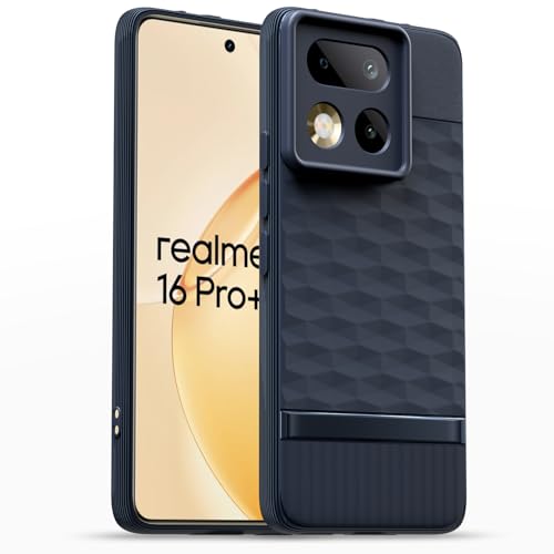 Image of Outlouders Back Cover for Realme 16 Pro Plus 5G | Full Camera Protection | TPU Soft Flexible Shockproof Bumper Case (Blue)