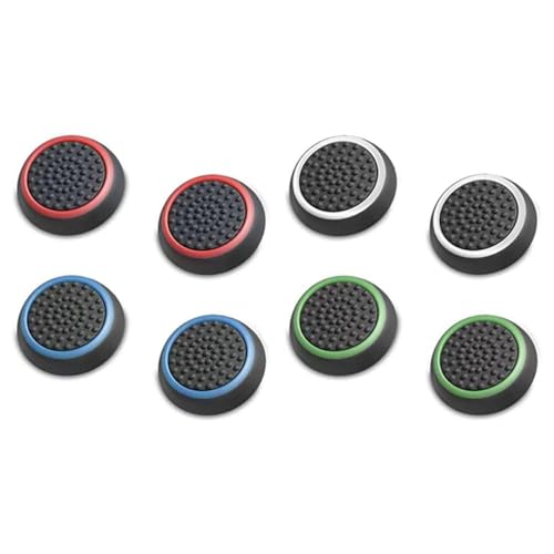 Tapa de silicona para palanca de pulgar para mando de PS4, Xbox 1, PS3, Xbox 360, PS2, 4 pares
