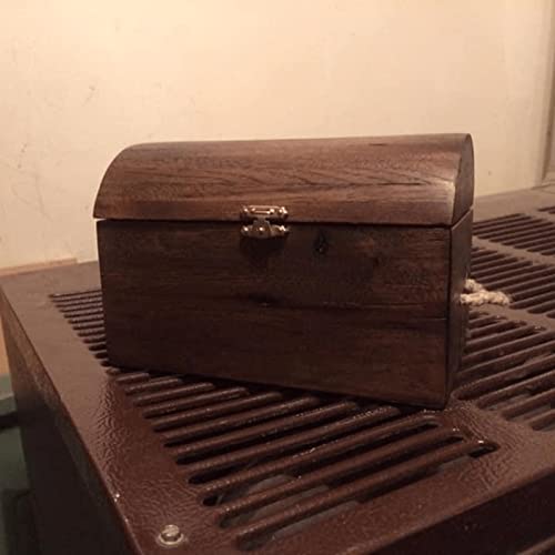 Dophee 5Pcs Retro Design Decorative Cabinet Jewelry Box Wooden Box Latch Hasps Buckle And 10Pcs Vintage Bronze Hinges And 60 Screws-Antique Bronze #TOP1