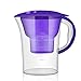 H&RB Filtres à Eau 2.5L Filtre de Carbone de Filtre de Tasse de Distributeur de Filtration de cruche Filtro Agua purificateur Polyvalent Purification de l'eau pour Le ménage,Purple