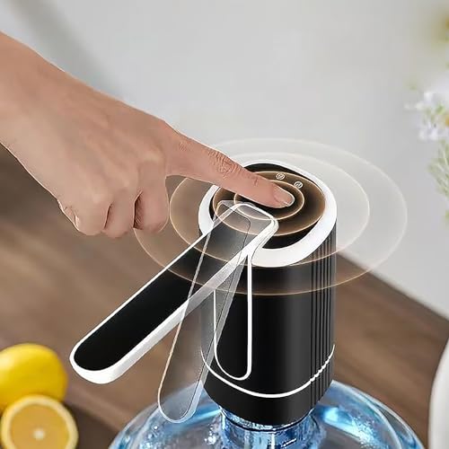 Image of GLUN Rechargable Water Dispenser, Portable Automatic Foldable Nozzle Water Dispenser Pump, Type-C Cable Pump for 5 to 20 Litre Bottle, Multicolor