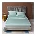 MZP Premio di Lusso Lenzuolo con Angoli Raso Lenzuolo setoso in Tencel di Lusso Leggero 60S 100% Lyocell Fibra Lenzuola Letto Singolo Matrimoniale 1pz (Color : Green B, Size : 135x200+25cm)