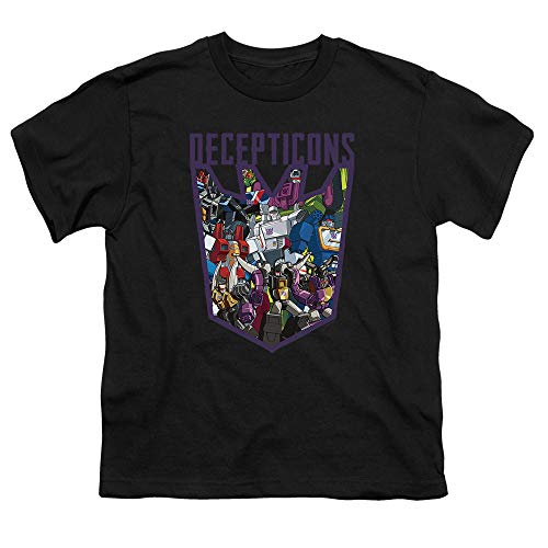 Popfunk Transformers Decepticon Collage Youth T Shirt & Stickers (Medium)