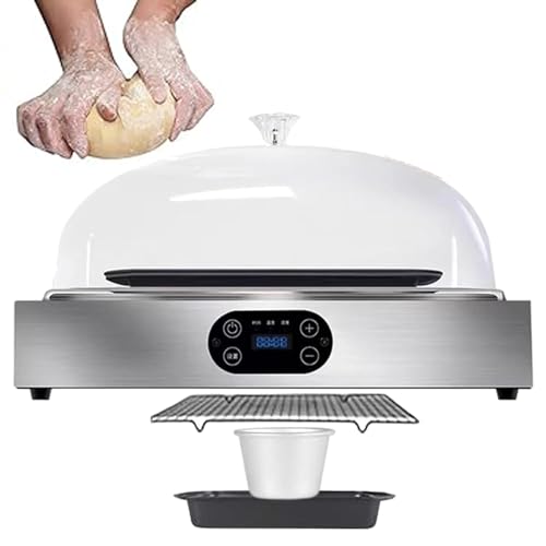 UMJIGF Electric Dough Bread Proofing Box / 40L Bread Proofer Box with Humidity & Temperature 24-50°C, 99H Timing/Sourdough Bread Proofer Fermenter Chocolate Melter/Convenient Storage,