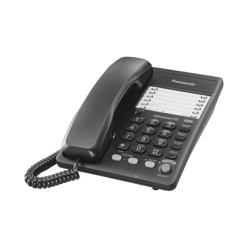 Panasonic KX-TS105B Integrated Business Corded Phone - Black
