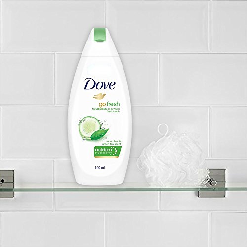 Image of Dove Go Fresh Nourishing Body Wash, 190 ml with (Free Loofah)