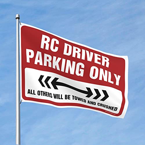 Drapeaux RC Driver Parking Only décorations extérieures chambre 120x180 cm