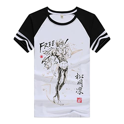 GRHOSE Free Shirt Rin Matsuoka Shirt Fashion Raglan Short Sleeve Modal Shirt Anime Shirts Summer Anime T-Shirt Athletic Shirt Modal Tee Shirt Top (Raglan,XXXL) GRHOSE Free Shirt Rin Matsuoka Shirt Fashion Raglan Short Sleeve Modal Shirt Anime Shirts Summer Anime T-Shirt Athletic Shirt Modal Tee Shirt Top (Raglan,XXXL)