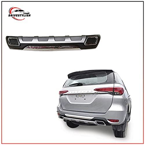 Image of Acrylonitrile Butadiene Styrene (ABS) Front & Rear Bumper Protector Guard for Toyota Fortuner 2016