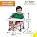 Bright Starts Pop 'N Sit Portable Booster, Indoor/Outdoor Use, Floor Seat with Feeding Tray, Pink, 6 Mos - 3 Yrs