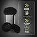 PhantAccy Microphone Windscreen for DJI Mic-2, Replacement Pop Filter & Wind Muff, Anti-Pop & Noise Canceling Fuzzy Cover, Only for DJI Mic-2 Wireless Microphone (Not for DJI Mic-1) (2PCs-Black)