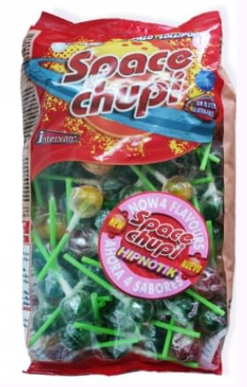 Sucettes Tournoyantes Space Chupi à Effet Visuel Hypnotique pour Fêtes