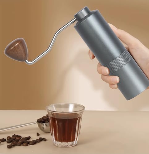 image for EZLucky Manual Coffee Grinder - Precision CNC Stainless Steel Burr Gri
