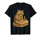 Woodworking Funny Raccoon Cute Animal Carving Workshop Craft T-Shirt