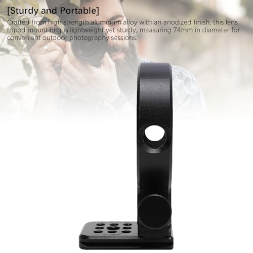 Support de trépied pour objectif T28-300mm Akozon avec plaque rapide et double filetage