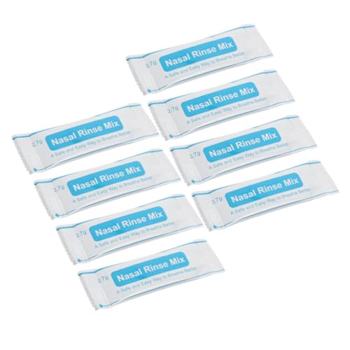 PLAFOPE 1 Caja 40 Piezas nasales aspiradores sal de enjuague nasal paquetes agua equipo ordenador portstil portstiles lavar la sal nasal sal de limpieza nasal embalaje