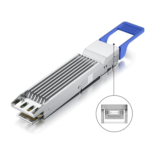 Image of 10Gtek OSFP 800G Finned-top MMA4Z00-NS (50m), Compatible for NVIDIA, Twin Port 2x400G multimode transceiver, up to 50-Meter@ OM4 MMF, MPO-12 /APC Interface