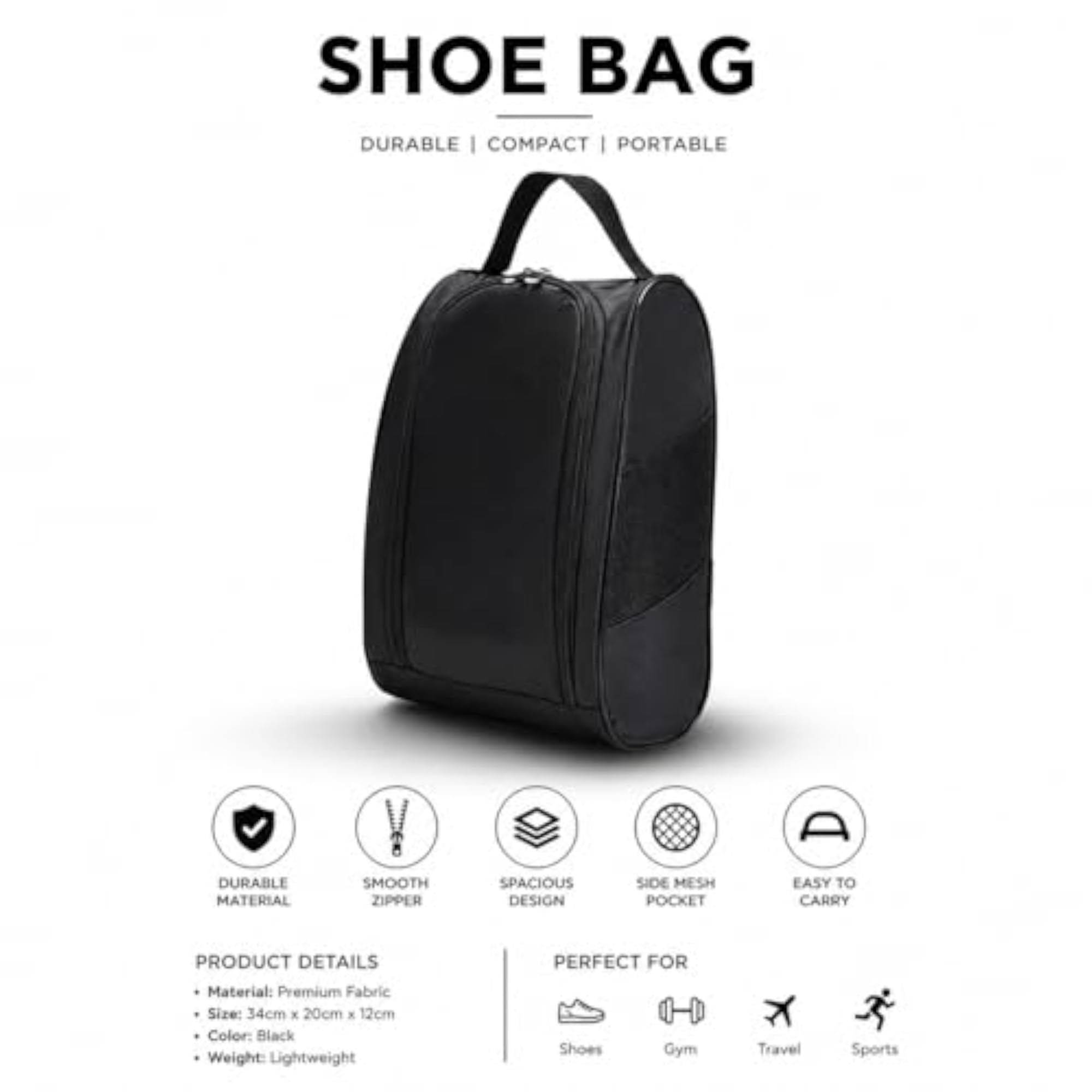 Waterproof Travel Shoe Organizer Bag for Men & Women