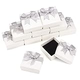 Contenu de l'emballage : vous recevrez 12 boîtes cadeaux en carton, chacune mesurant 7,5 x 7,4 x 4,2 cm, diamètre intérieur : 70 x 69,5 mm. Ces boîtes polyvalentes sont parfaites pour ranger et présenter des bagues et d'autres petits bijoux