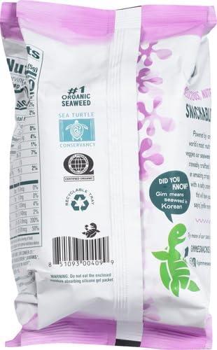 gimMe Snacks Organic Roasted Seaweed Teriyaki, 1 Ct (Pack of 3) image 5