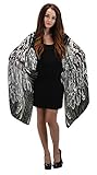 elope Black Feather Wings Lightweight Scarf