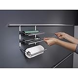 kesseböhmer ersatzteile Energiequelle: Handbetrieben Kesseböhmer Rollenhalter dreireihig für Alufolie und Frischhaltefolie, 1 Stück, Edelstahl Effekt,81170019