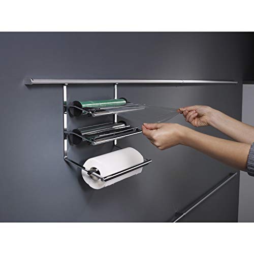 Kesseböhmer  Papel higiénico (3 filas, para aluminio Film Pantalla y, 1 pieza, efecto acero, 103382814