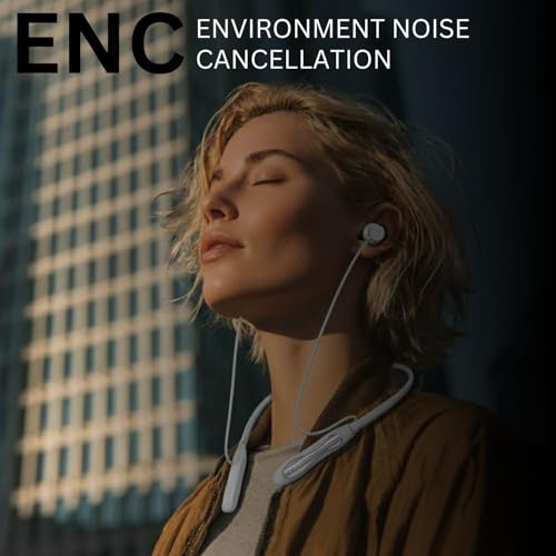Image of inear Launch DJ-M10 Wireless Neckband Bluetooth Earphones, 50H Playtime, Dual Pairing, Type-C Fast Charging, HD Sound with Deep Bass, Voice Changer, Magnetic Earbuds,in-Ear Headphones with Mic | Grey