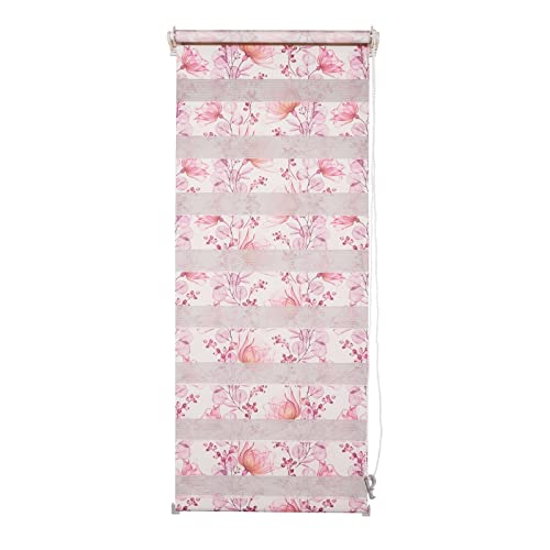 HTI living Doppelrollo Gemustert 80 x 150 Marisol Festmaß freihängend...