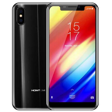 HOMTOM H10 5.85 Inch HD+ Screen 4GB RAM 64GB ROM Android 8.1 Smartphone EU Plug Black