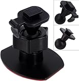 iSaddle CH02B Car Dash Camera Mount Holder for 3M Double-Sided Adhesive Base -Driving Video Recorder Windshield/Dashboard Mount Holder for Yi/Apeman/DOD/HP Car DVR Camera GPS Phone Permanent Mount