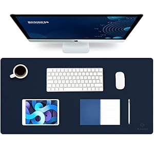 K KNODEL Desk Mat, Mouse Pad, Desk Pad, Waterproof Desk Mat for Desktop, Leather Desk Pad for Keyboard and Mouse, Desk…