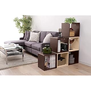 Iris Ohyama, Étagère, Meuble, Cube de rangement, Petit Meuble de rangement, Meuble d’appoint,Design, Modulable, Empilable, Solide, Bureau, Chambre, Salon – QR Box – QR-34 – Marron - Les Beatles, Paul McCartney, John Lennon, RIngo Starr, George Harrison Iris Ohyama, Étagère, Meuble, Cube de rangement, Petit Meuble de rangement, Meuble d'appoint,Design, Modulable, Empilable, Solide, Bureau, Chambre, Salon - QR Box - QR-34 - Marron – Image 2