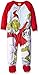 The Grinch Girls' Toddler Blanket Sleeper, red, 2T