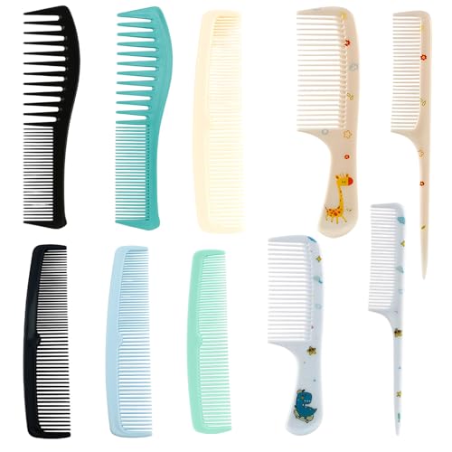 Set de 10 Peines de Plástico para Cabello Grueso miniatura 1